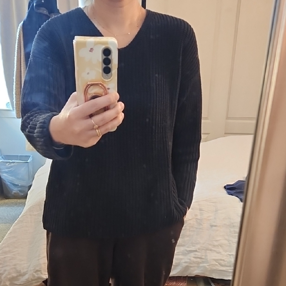 Jenni Kayne Ribbed Cotton Sweater XS